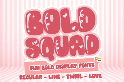 Bold Squad Font Font Dm Letter Studio 