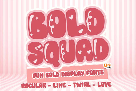 Bold Squad Font Font Dm Letter Studio 