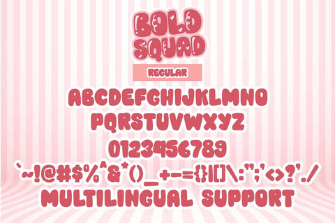 Bold Squad Font Font Dm Letter Studio 