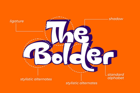 Bolde Galde - 3D font Font Mozzatype 