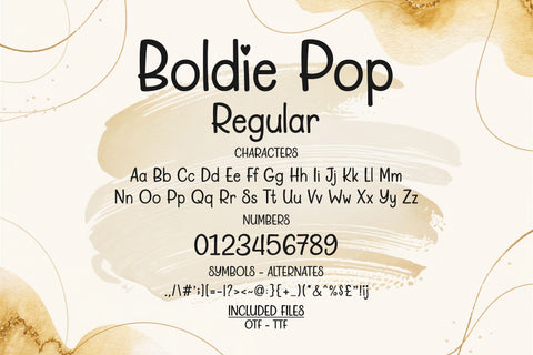 Boldie Pop Font Bundle – Cute, Fun, Handwritten Fonts Font TonisArtStudio 