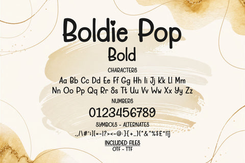 Boldie Pop Font Bundle – Cute, Fun, Handwritten Fonts Font TonisArtStudio 