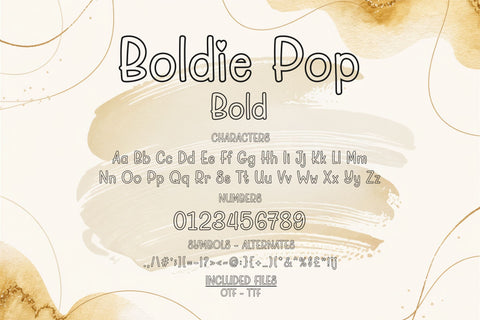 Boldie Pop Font Bundle – Cute, Fun, Handwritten Fonts Font TonisArtStudio 