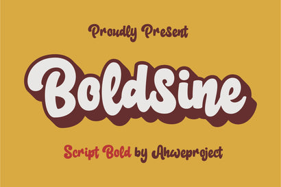 Boldsine Font ahweproject 