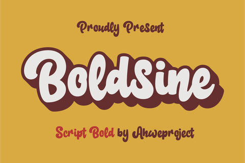 Boldsine Font ahweproject 