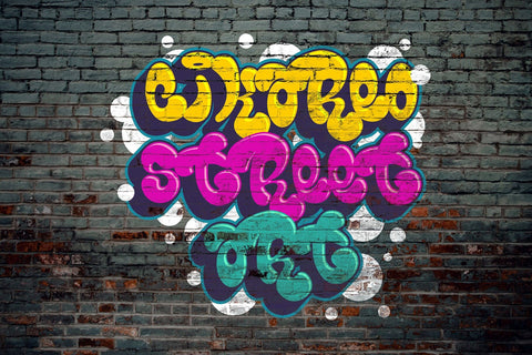 Bomber Marker - A bulky and Quirky Layered Graffiti Font Font Mozzatype 