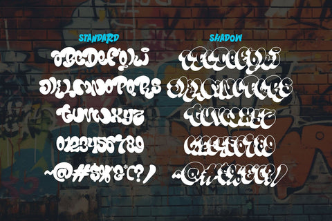 Bomber Marker - A bulky and Quirky Layered Graffiti Font Font Mozzatype 