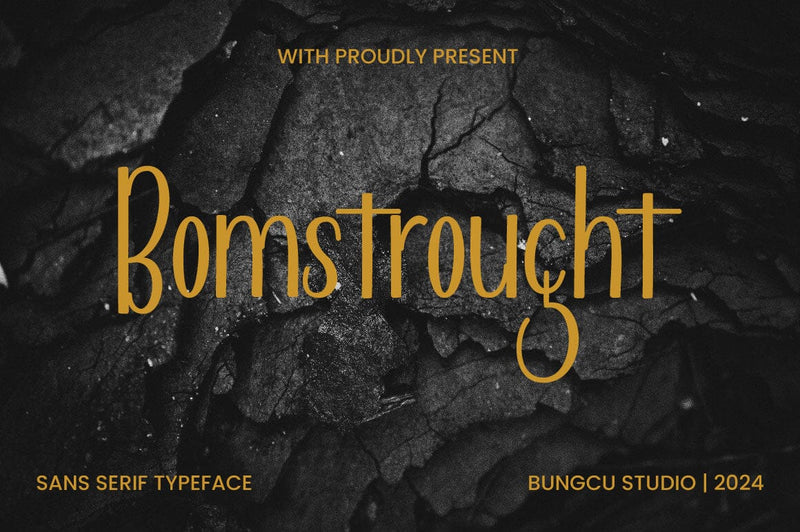 Bomstrought Font Font StudioRZ 