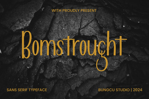 Bomstrought Font Font StudioRZ 