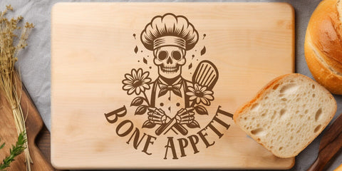 Bone Apettit Halloween Skeleton Chef SVG DXF PNG JPG SVG CraftySVGStudio 