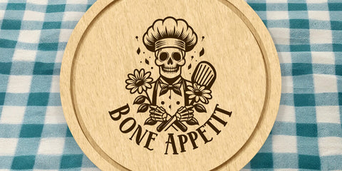 Bone Apettit Halloween Skeleton Chef SVG DXF PNG JPG SVG CraftySVGStudio 