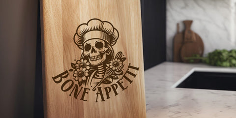 Bone Appetit Halloween Chef Vector Design SVG DXF JPG PNG EPS SVG CraftySVGStudio 