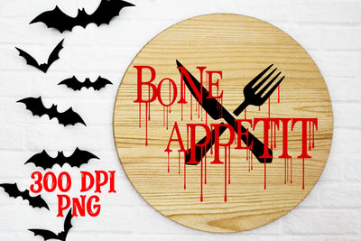 Bone Appetit | Halloween Sublimation Design Sublimation August Sun Fire 