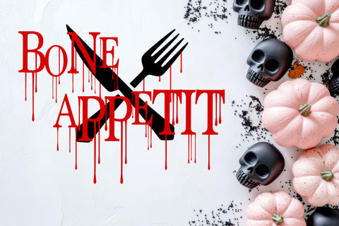 Bone Appetit | Halloween Sublimation Design Sublimation August Sun Fire 