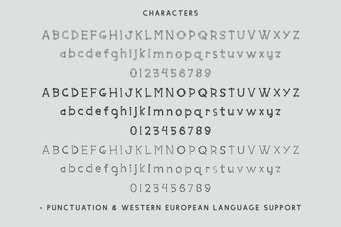 Bone Hollow Font Trio Font Beck McCormick 