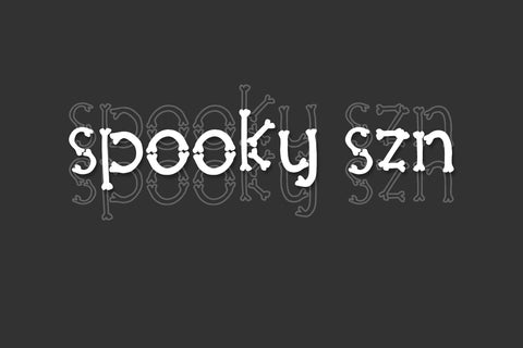 Bone Hollow Font Trio Font Beck McCormick 
