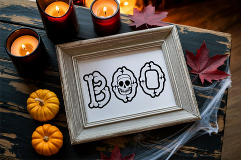 Bone Outline Font SVG TTF OTF – Spooky Halloween Letters Font TonisArtStudio 
