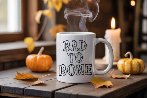 Bone Outline Font SVG TTF OTF – Spooky Halloween Letters Font TonisArtStudio 