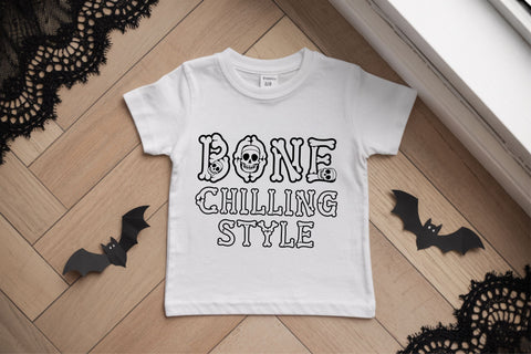 Bone Outline Font SVG TTF OTF – Spooky Halloween Letters Font TonisArtStudio 