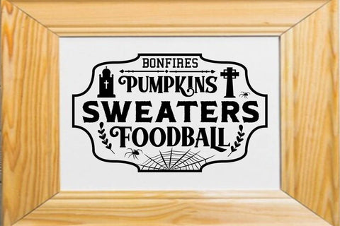 Bonfires Pumpkins Sweaters Foodball SVG Angelina750 