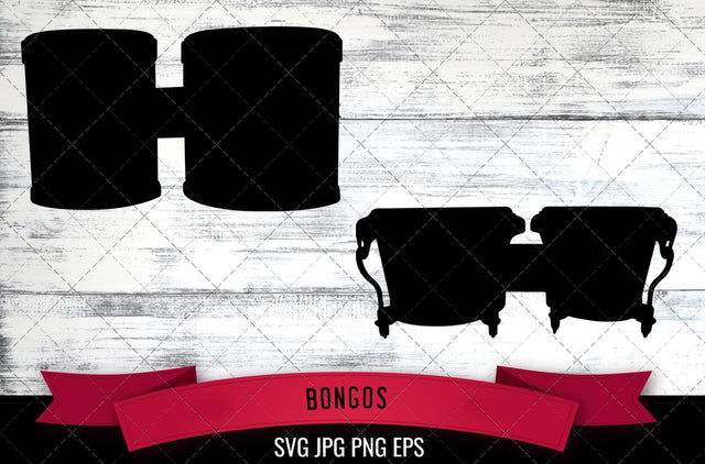 Bongos SVG, Musical Instrument SVG SVG Loveleen Kaur 
