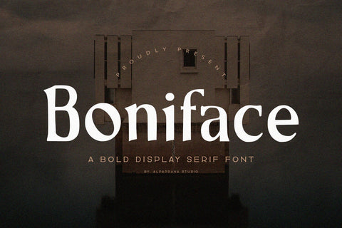 Boniface - Display Serif Font Font Alpaprana Studio 