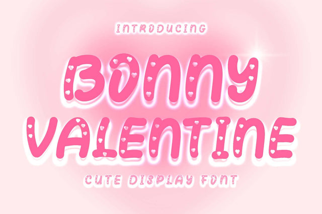 Bonny Valentine Font Prasetya Letter 
