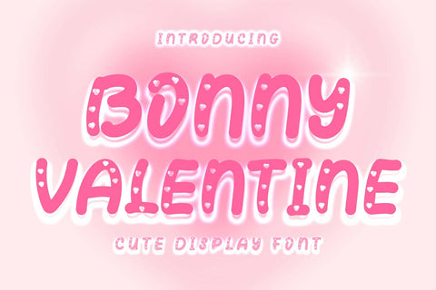Bonny Valentine Font Prasetya Letter 