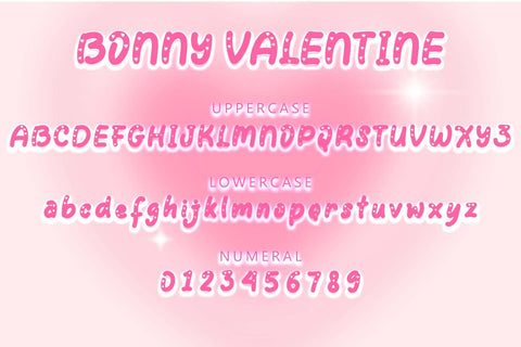 Bonny Valentine Font Prasetya Letter 