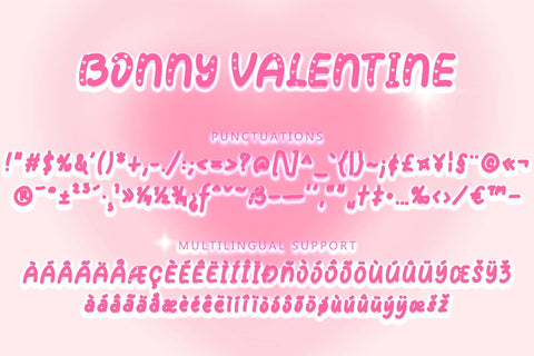 Bonny Valentine Font Prasetya Letter 