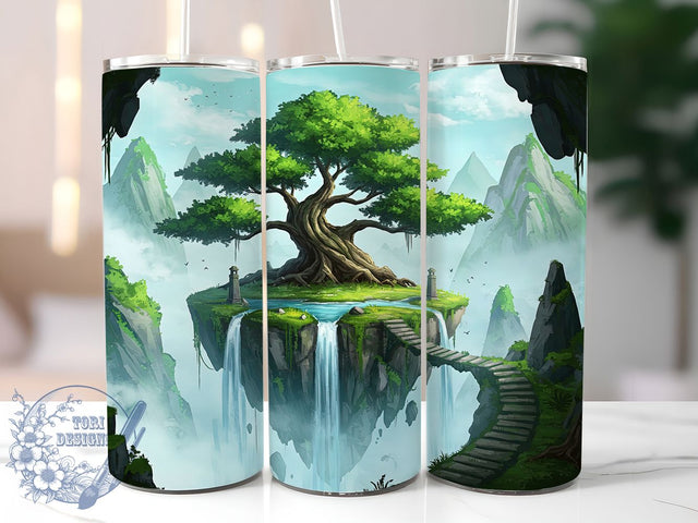 Bonsai Tree of Life 20oz Tumbler, Bonsai Tumbler, Tree of Life, Asian Decor, Sublimation Wrap, 20oz Tumbler, Plant Lover Gifts, Zen Garden Accessories Sublimation ToriDesigns 