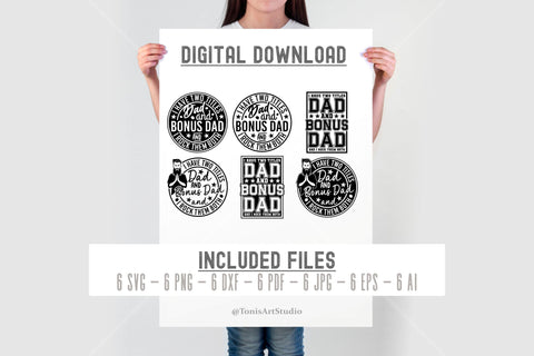 Bonus Dad SVG - I Have Two Titles Dad And Bonus Dad SVG - Father's Day SVG SVG TonisArtStudio 