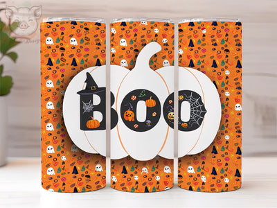 Boo 20oz Tumbler Png, Straight & Tapered Tumbler Png, Happy Halloween Tumbler Png, Digital Download PNG Sublimation Lara' s Designs 