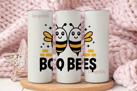 Boo Bees Halloween 20oz Tumbler Sublimation DesignSVG 