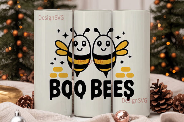 Boo Bees Halloween 20oz Tumbler Sublimation DesignSVG 