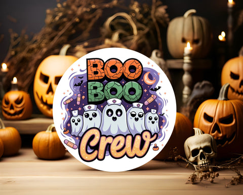 Boo Boo Crew Halloween Sublimation PNG, Ghost Squad Sublimation Luvleigh Digitals 