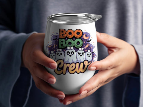 Boo Boo Crew Halloween Sublimation PNG, Ghost Squad Sublimation Luvleigh Digitals 