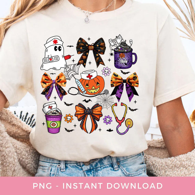 Boo Boo Crew Nurse Halloween PNG Sublimation BOO-design 