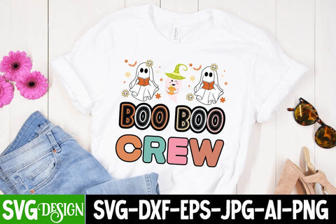 Boo Boo Crew Sublimation PNG, Boo Boo Crew SVG Cut File,Cut File, Halloween SVG Cut File, Halloween Clipart, Trick or Treat SVG Bundle, Halloween PNG Bundle SVG BlackCatsMedia 
