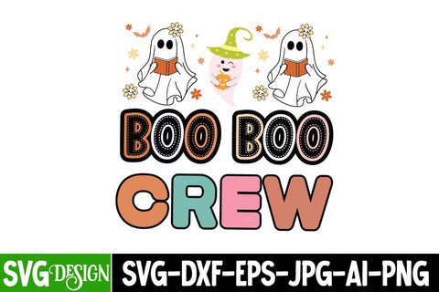 Boo Boo Crew Sublimation PNG, Boo Boo Crew SVG Cut File,Cut File, Halloween SVG Cut File, Halloween Clipart, Trick or Treat SVG Bundle, Halloween PNG Bundle SVG BlackCatsMedia 
