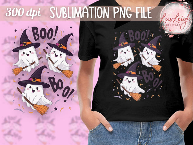 Boo Boo Halloween Ghosts Sublimation PNG Sublimation Luvleigh Digitals 
