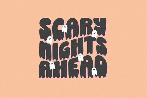 Boo Club - Halloween Font Font KA Designs 