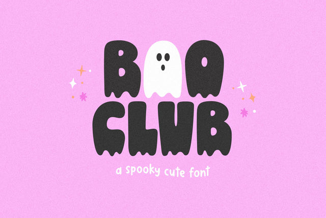 Boo Club - Halloween Font Font KA Designs 
