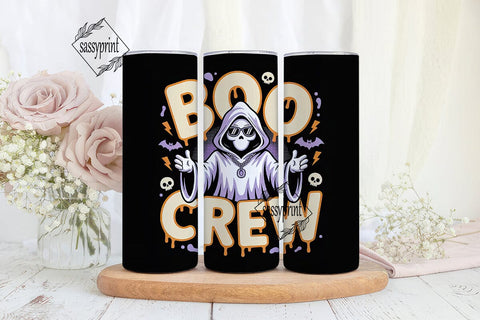 Boo Crew Ghost Halloween 20oz Tumbler Sublimation sassyprint 