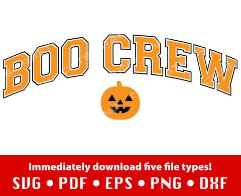 Boo Crew – Halloween SVG SVG Two Cats Crafting 
