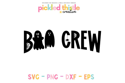 Boo Crew Halloween T-Shirt SVG SVG Pickled Thistle Creative 