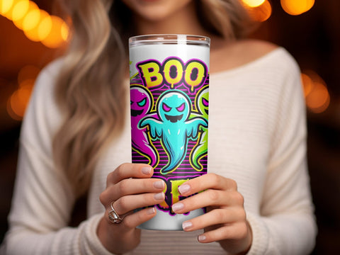 Boo Creww Halloween Ghosts Tumbler wrap Sublimation PNG Sublimation Luvleigh Digitals 