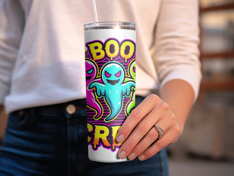 Boo Creww Halloween Ghosts Tumbler wrap Sublimation PNG Sublimation Luvleigh Digitals 