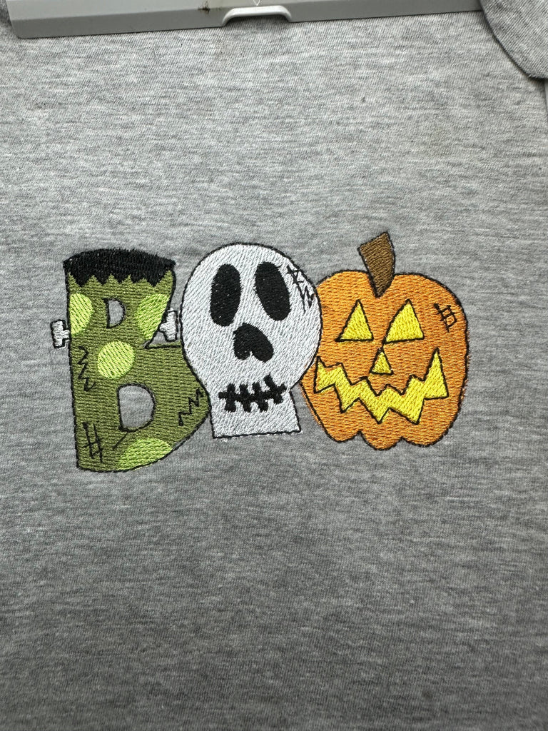 BOO funky Halloween Embroidery Design 4 Sizes - File formats in pes,ds ...