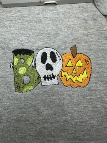 BOO funky Halloween Embroidery Design 4 Sizes - File formats in pes,dst,jef,xxx,exp,vip,vp3, Instant Digital Download, boo sheet, popular Embroidery/Applique DESIGNS AestheticdesignsE 